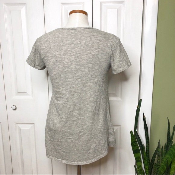 Lularoe micro-striped classic Tee, soft cotton - Picture 3 of 5